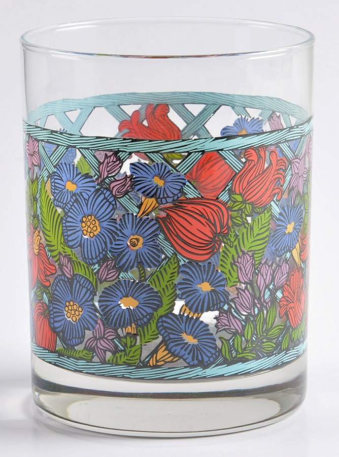 Nordic Garden-Lattice & Ribbon Glassware Double Old Fashioned by Dansk-1