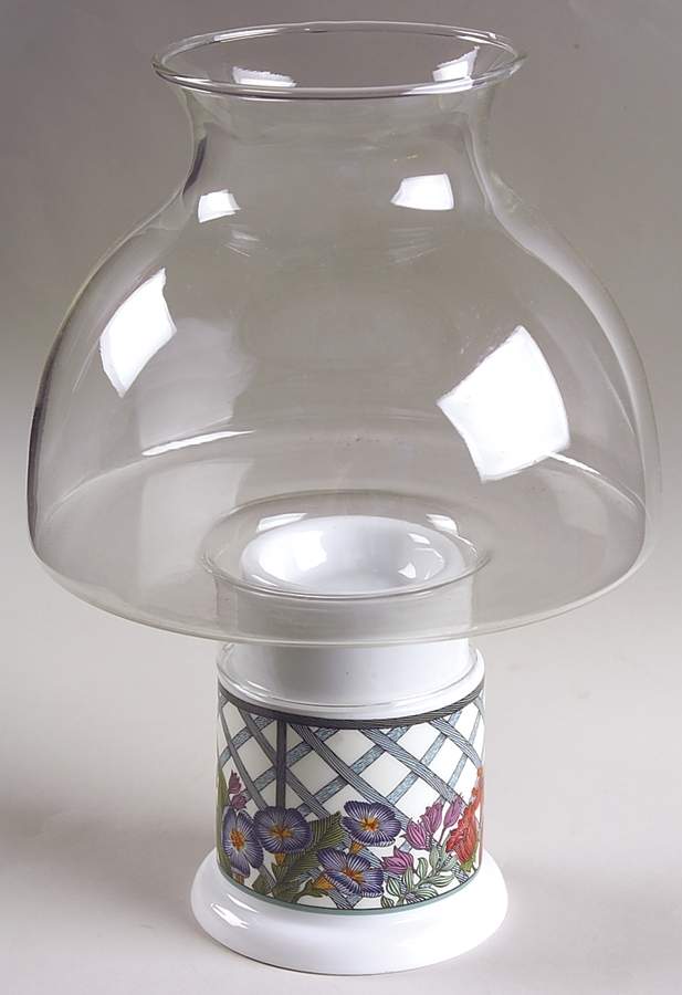 Nordic Garden-Lattice & Ribbon Hurricane Lamp & Globe by Dansk-1