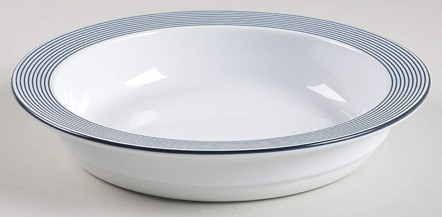 Ringsted Blue Rim Soup Bowl by Dansk-1