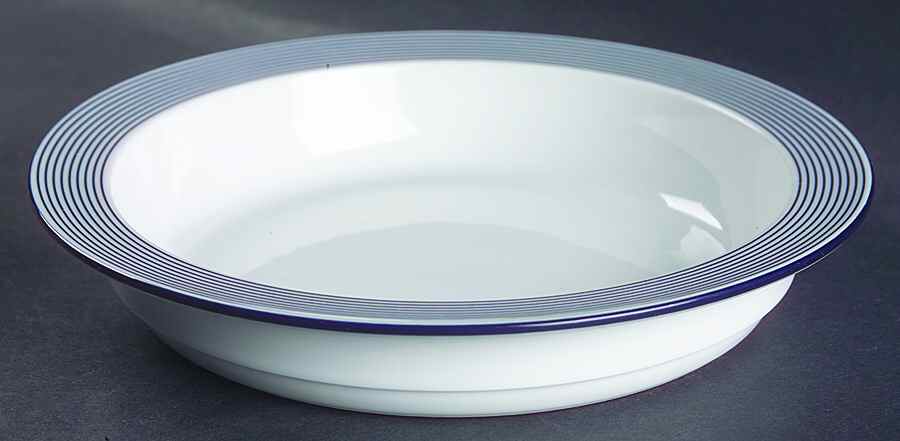 Ringsted Blue Rim Soup Bowl by Dansk-1