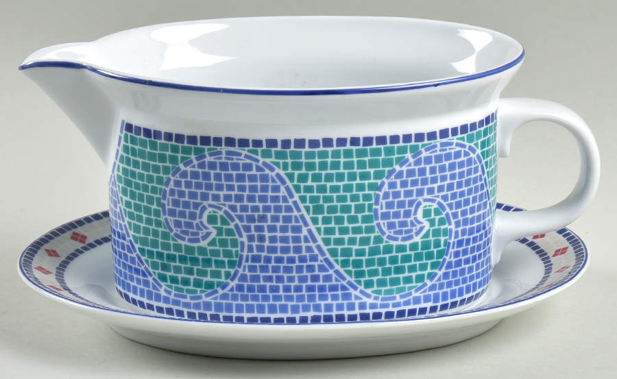 Waves Gravy Boat & Underplate by Dansk-1