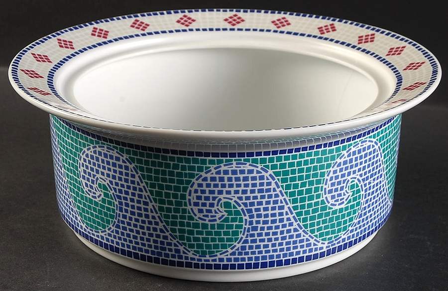Waves 2 Qt Round Covered Casserole No Lid by Dansk-1