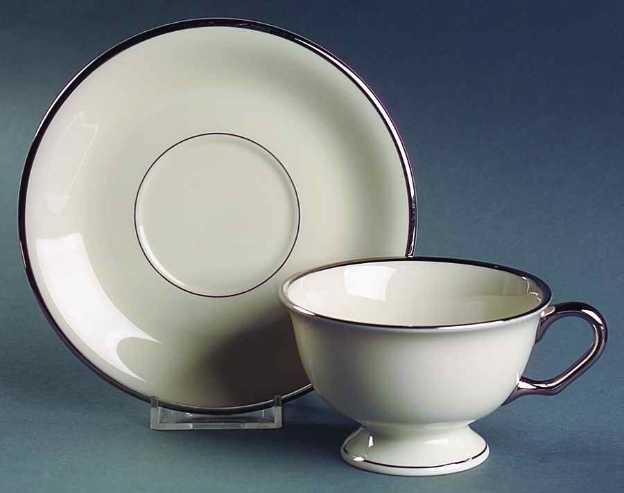 Eternity Footed Cup & Saucer Set by Delcrest-1