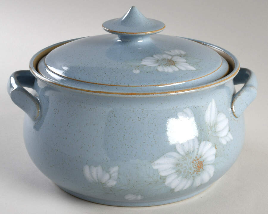 Blue Dawn 1.75 Qt Round Covered Casserole by Denby-Langley-1