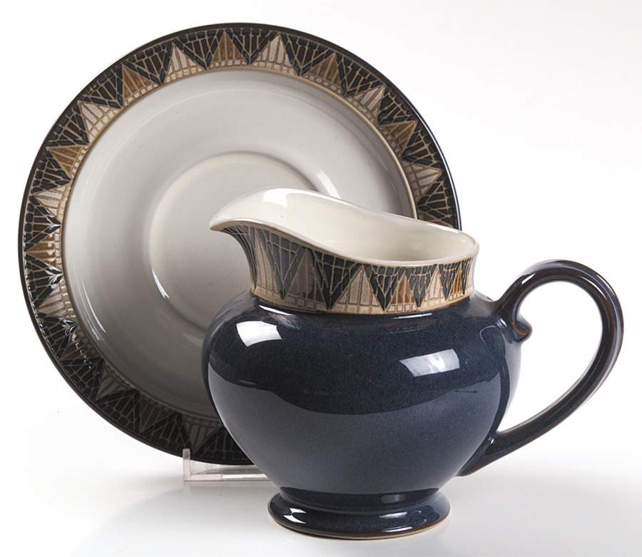 Boston Spa Gravy Boat & Stand (Breakfast Saucer) by Denby-Langley-1