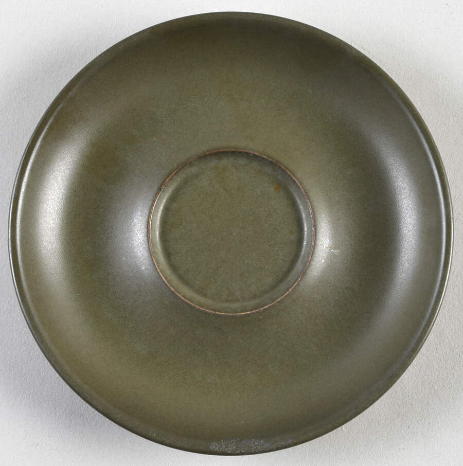 Camelot Dark Green (Older) Saucer for Flat Cup by Denby-Langley-1