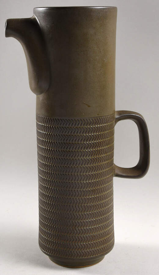 Camelot Dark Green (Older) Coffee Pot No Lid by Denby-Langley-1