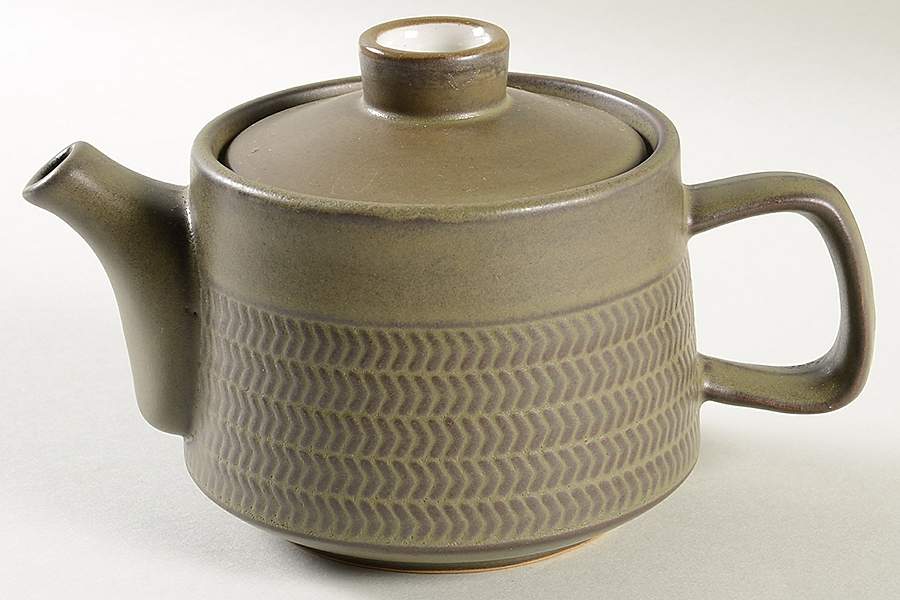 Camelot Dark Green (Older) Mini Teapot & Lid by Denby-Langley-1