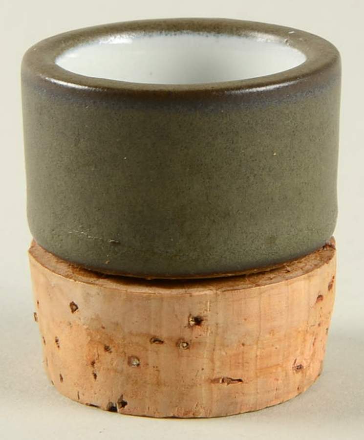 Camelot Dark Green (Older) Stopper for Vinegar/Oil by Denby-Langley-1