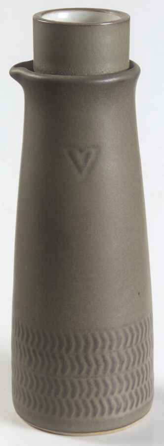 Camelot Dark Green (Older) Vinegar Cruet and Stopper by Denby-Langley-1