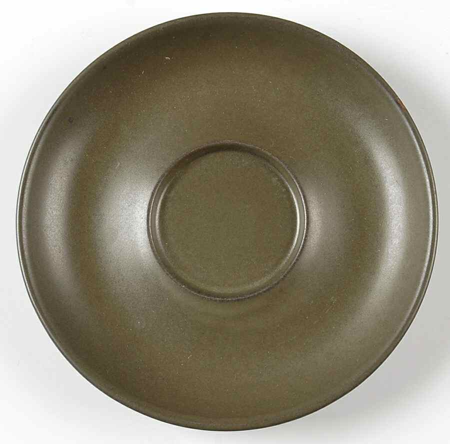 Camelot Dark Green (Older) Saucer for Flat Cup by Denby-Langley-1