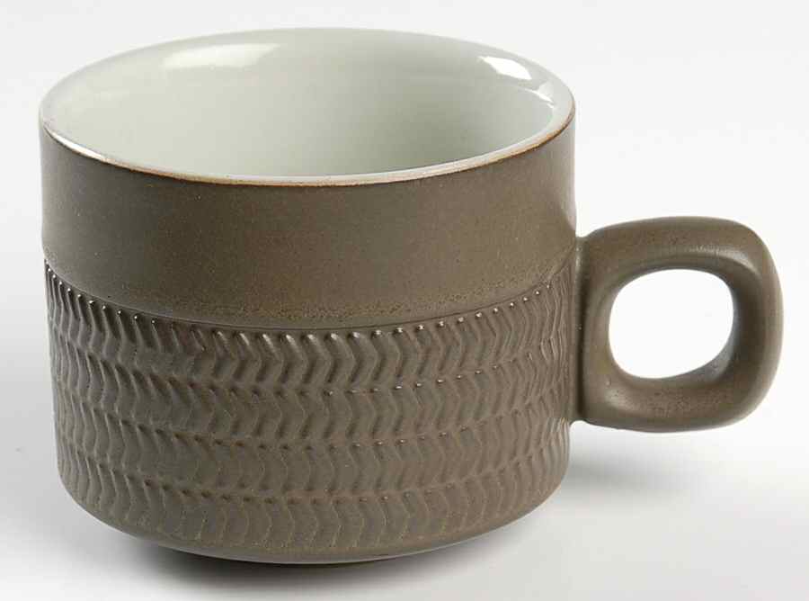 Camelot Dark Green (Older) Flat Cup by Denby-Langley-1