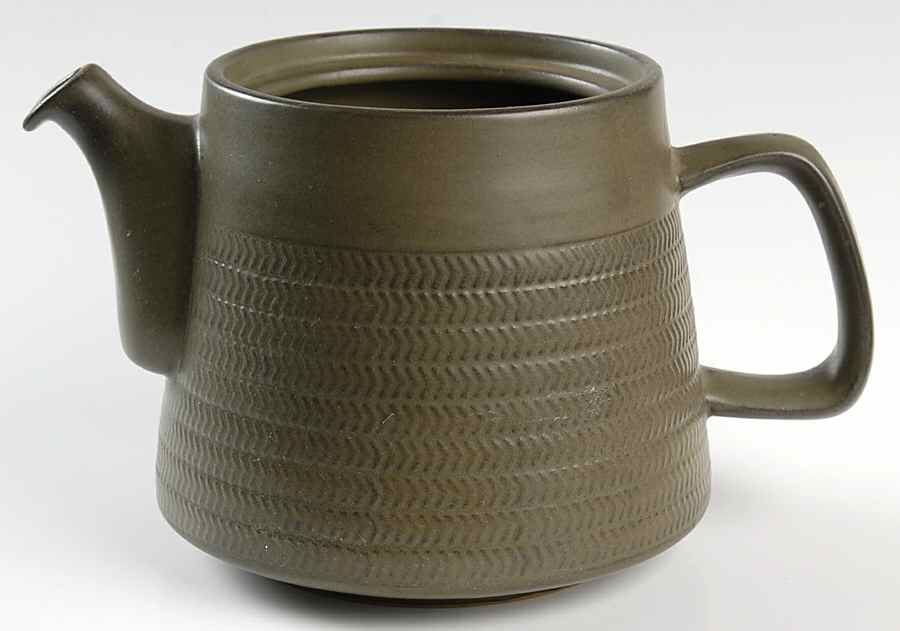 Camelot Dark Green (Older) Teapot No Lid by Denby-Langley-1