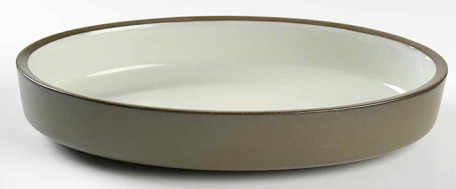 Camelot Dark Green (Older) 10" Oval Vegetable Bowl by Denby-Langley-1