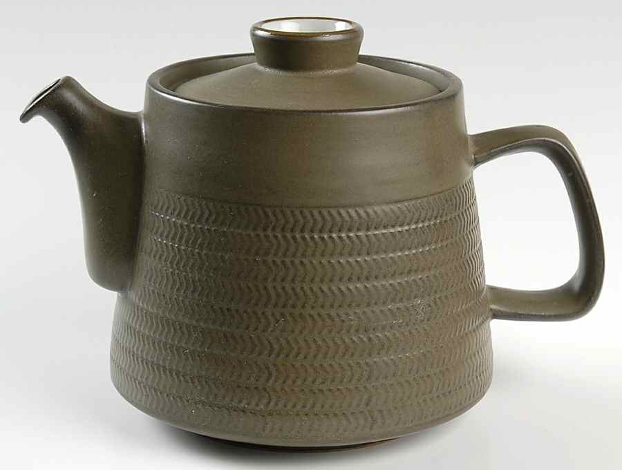 Camelot Dark Green (Older) Teapot & Lid by Denby-Langley-1