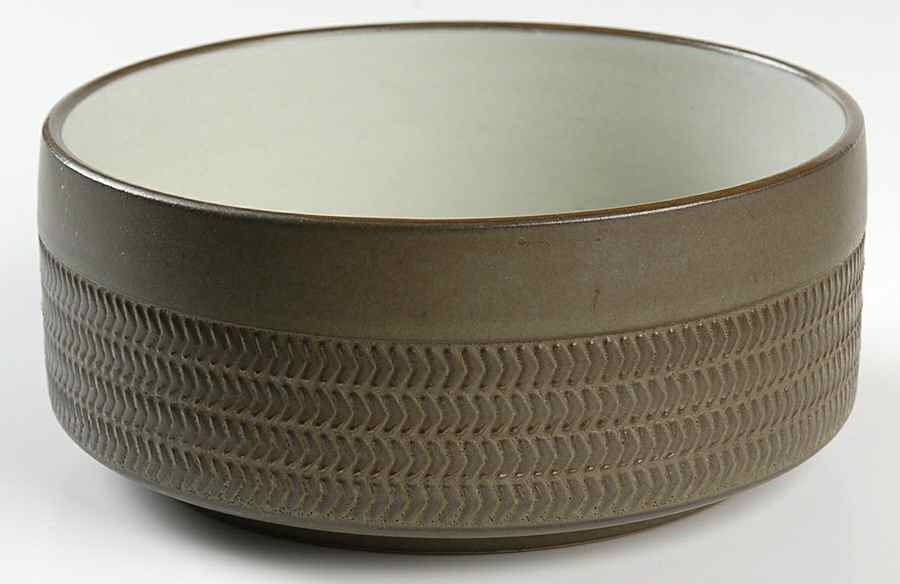 Camelot Dark Green (Older) 7" Round Vegetable Bowl by Denby-Langley-1