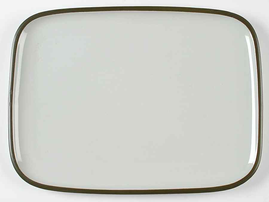 Camelot Dark Green (Older) 14" Rectangular Serving Platter by Denby-Langley-1