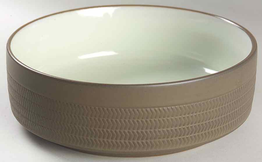 Camelot Dark Green (Older) 8" Round Vegetable Bowl by Denby-Langley-1