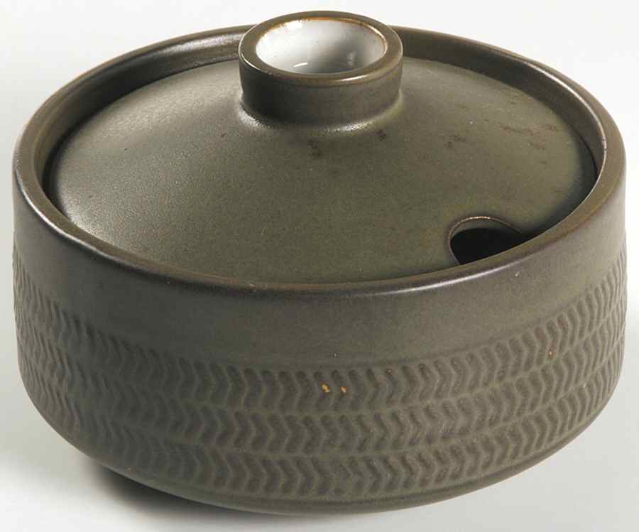 Camelot Dark Green (Older) Sugar Bowl & Lid by Denby-Langley-1