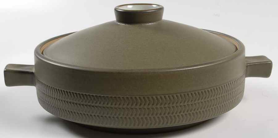 Camelot Dark Green (Older) 1 Qt Round Covered Casserole by Denby-Langley-1