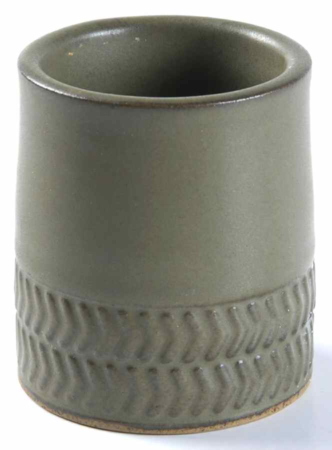 Camelot Dark Green (Older) Toothpick Holder by Denby-Langley-1