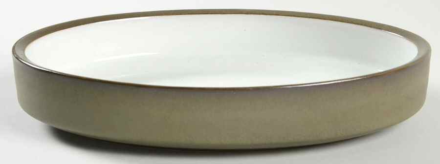 Camelot Dark Green (Older) 8" Oval Vegetable Bowl by Denby-Langley-1