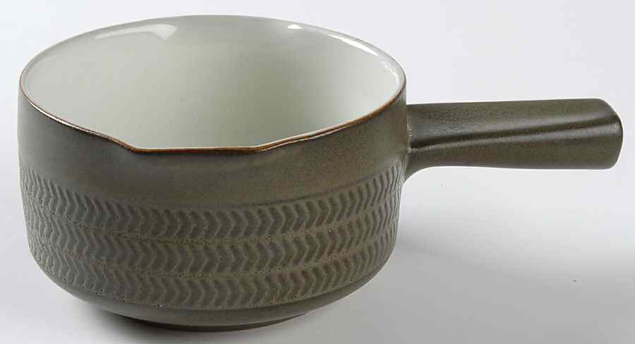 Camelot Dark Green (Older) Round Gravy Boat by Denby-Langley-1