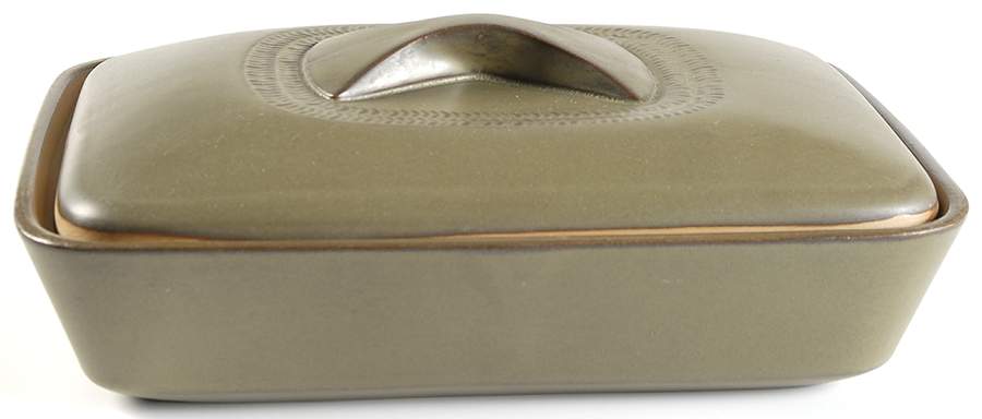 Camelot Dark Green (Older) Rectangular Covered Vegetable by Denby-Langley-1