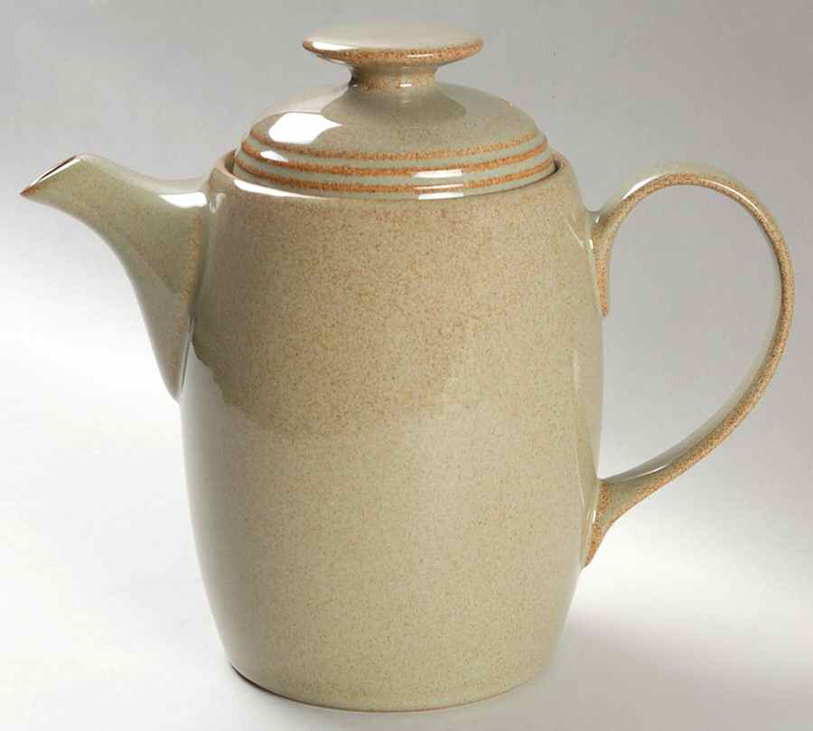Camelot Light Green (Newer) Coffee Pot & Lid by Denby-Langley-1