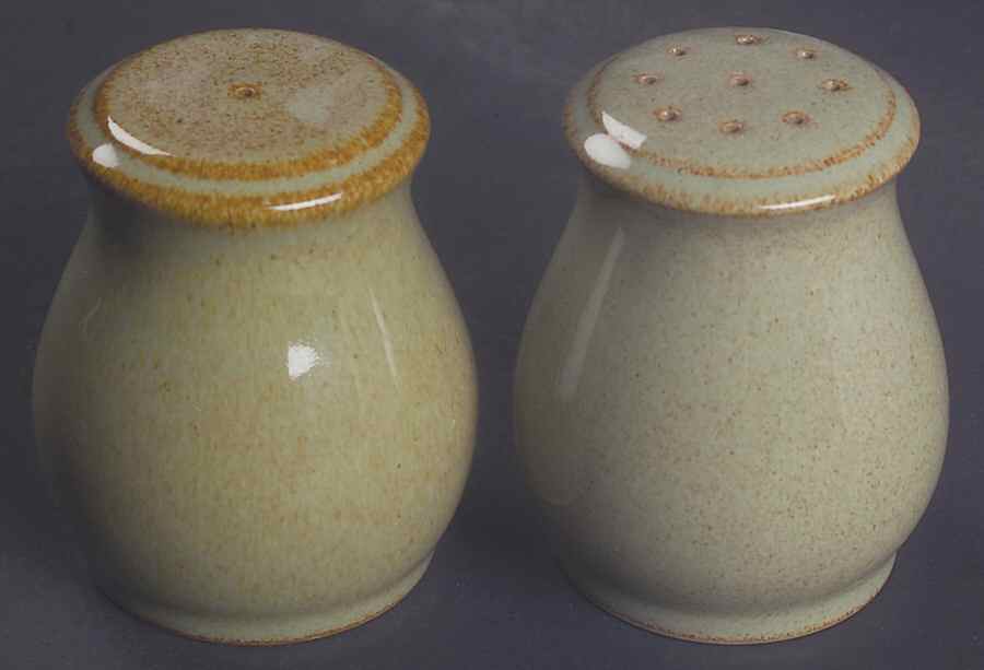 Camelot Light Green (Newer) Salt & Pepper Set by Denby-Langley-1