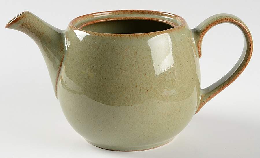 Camelot Light Green (Newer) Teapot No Lid by Denby-Langley-1