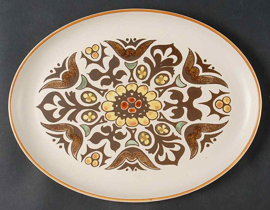Canterbury 13" Oval Serving Platter by Denby-Langley-1