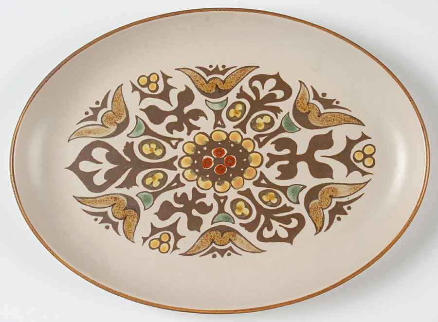 Canterbury 11" Oval Serving Platter by Denby-Langley-1
