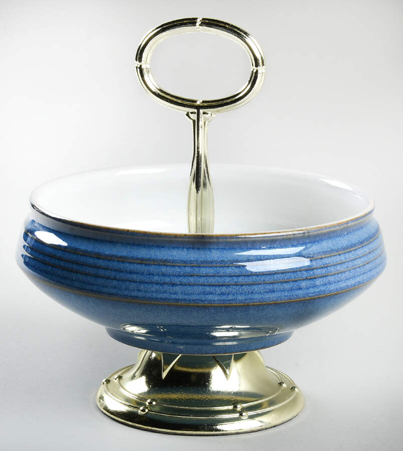 Chatsworth 6"-7" Handled Footed Nut Dish HC by Denby-Langley-1
