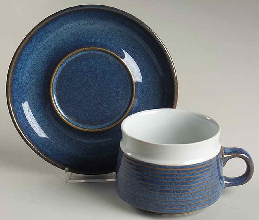 Chatsworth Flat Cup & Saucer Set by Denby-Langley-1