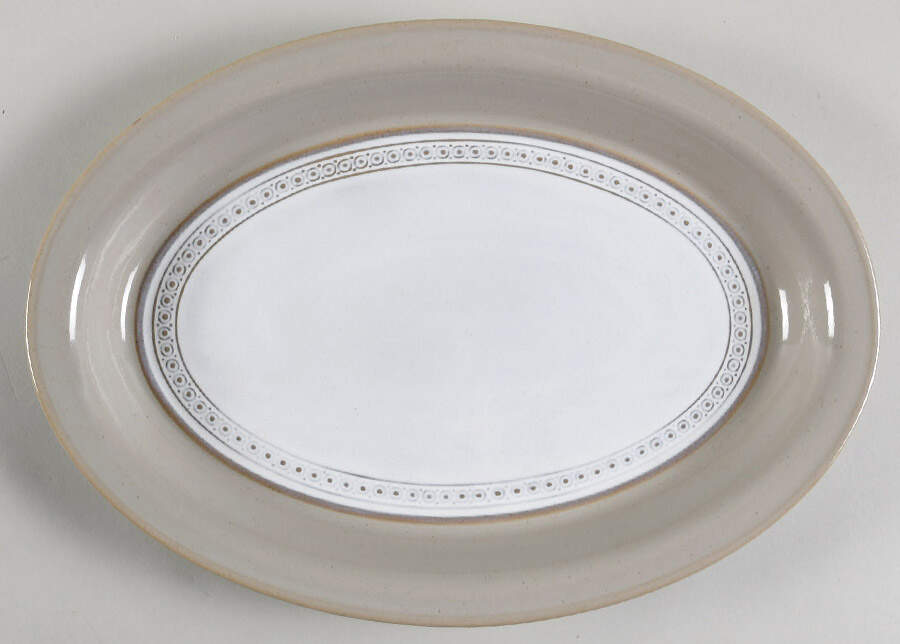 Champagne 12" Oval Serving Platter by Denby-Langley-1