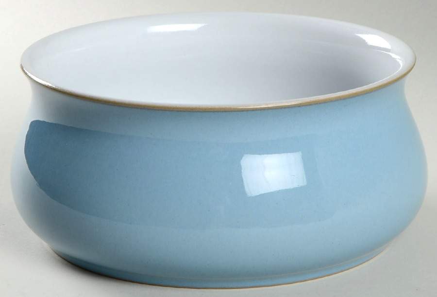 Colonial Blue 7" Round Vegetable Bowl by Denby-Langley-1