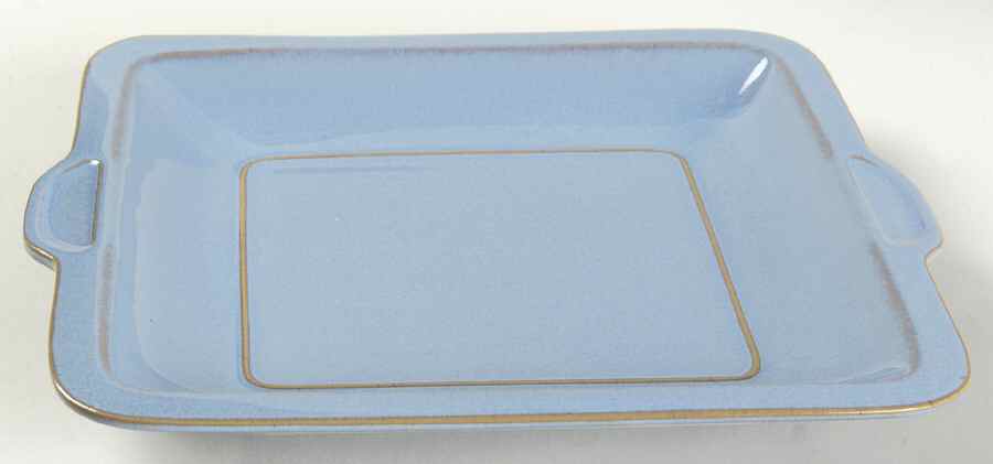 Colonial Blue Square Handled Cake Plate by Denby-Langley-1