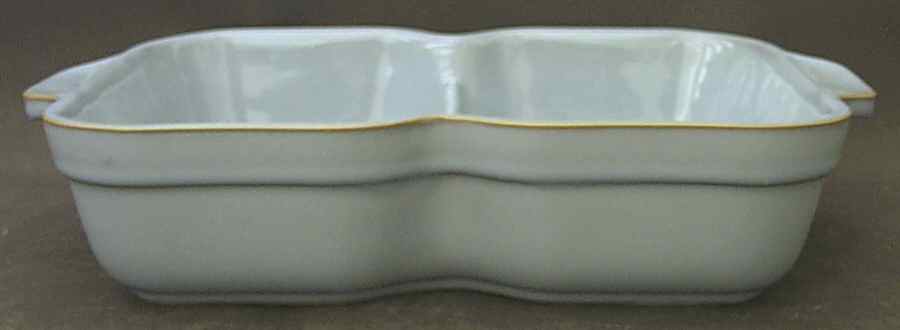 Colonial Blue Rectangular Divided Vegetable Bowl by Denby-Langley-1