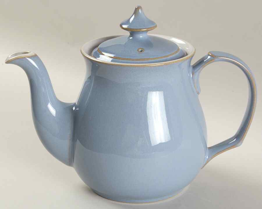 Colonial Blue Teapot & Lid by Denby-Langley-1