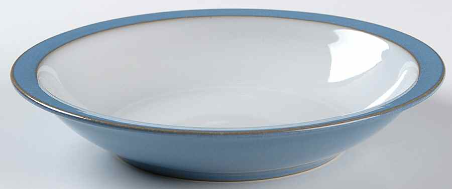 Colonial Blue Rim Soup Bowl by Denby-Langley-1