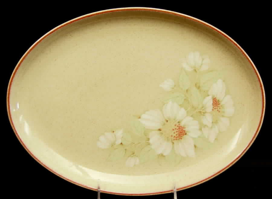 Daybreak 12" Oval Serving Platter by Denby-Langley-1