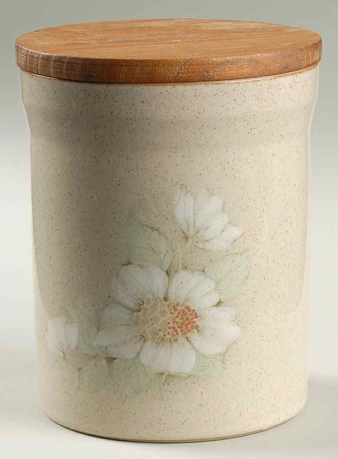Daybreak Large Canister & Wood Lid by Denby-Langley-1