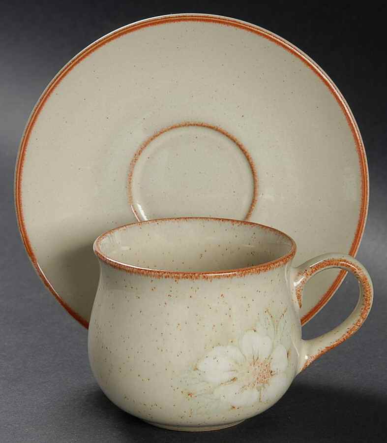 Daybreak Flat Demitasse Cup & Saucer Set by Denby-Langley-1