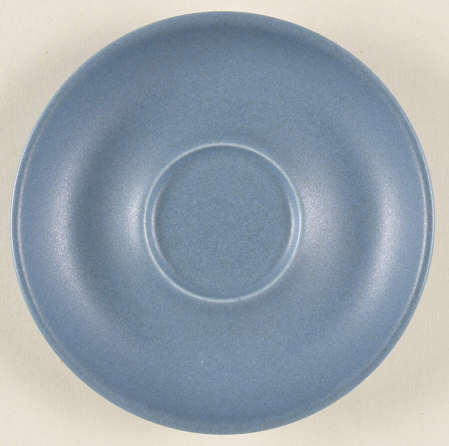 Echo Blue Saucer by Denby-Langley-1