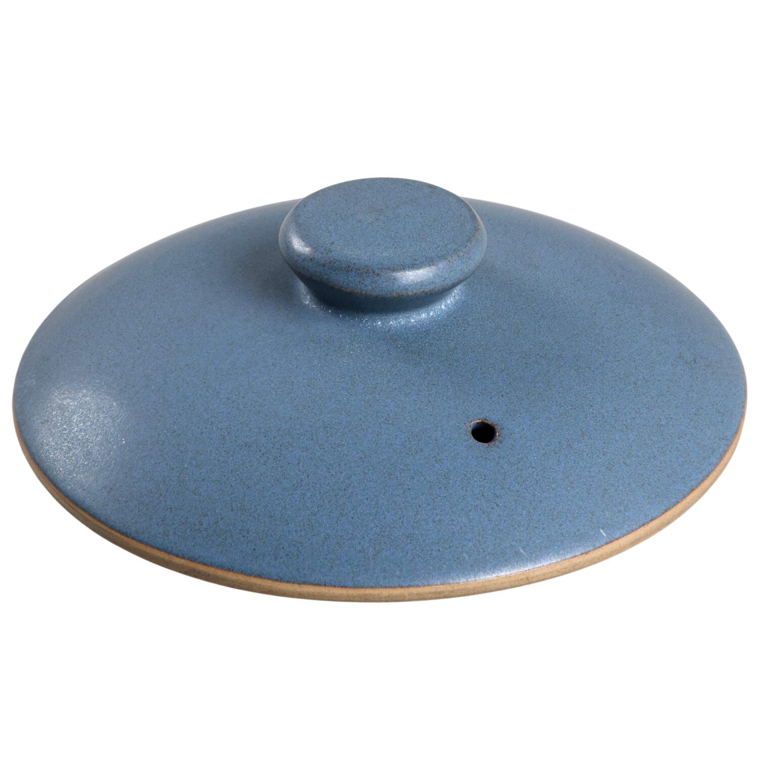 Echo Blue Lid for 2 Qt Round Covered Casserole by Denby-Langley-1