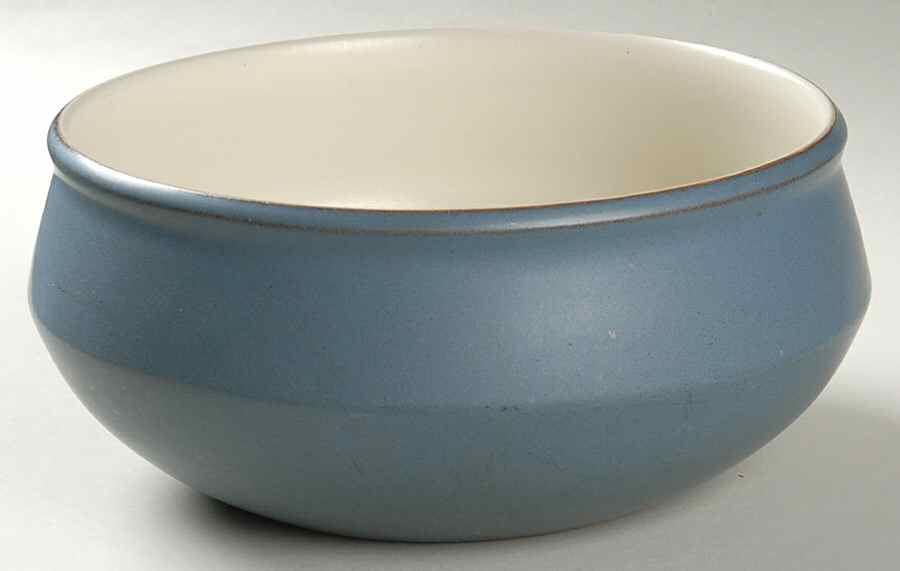 Echo Blue 8" Round Vegetable Bowl by Denby-Langley-1