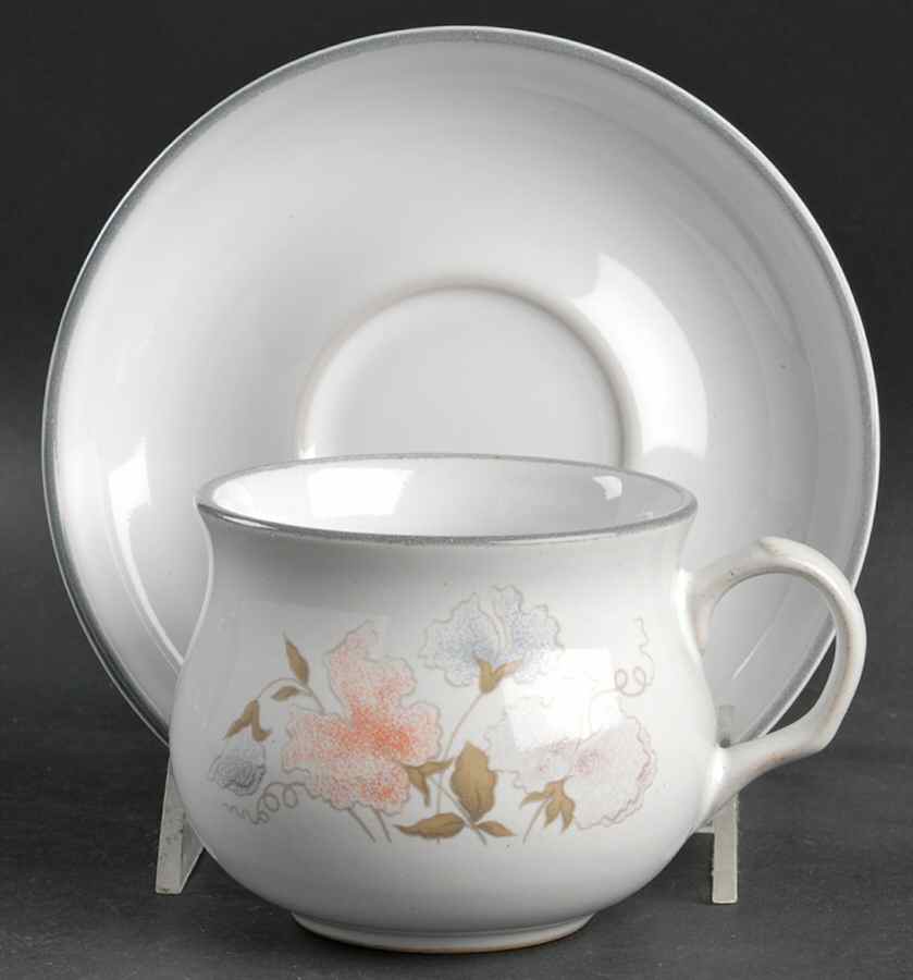 Encore Flat Cup & Saucer Set by Denby-Langley-1