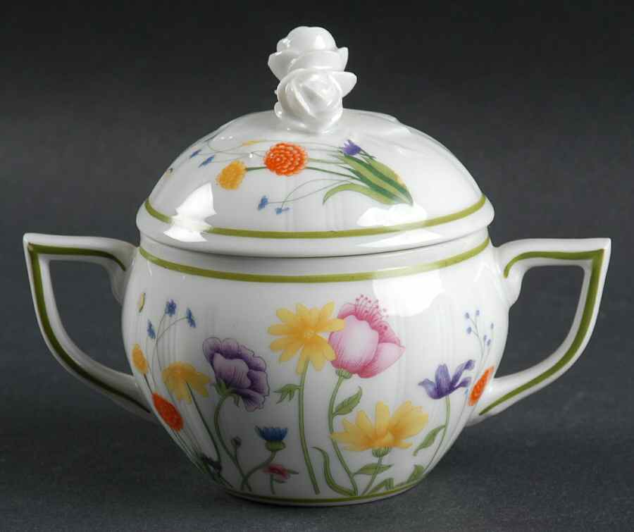 English Garden Sugar Bowl & Lid by Denby-Langley-1