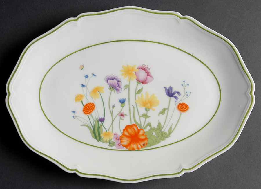 English Garden 13" Oval Serving Platter by Denby-Langley-1